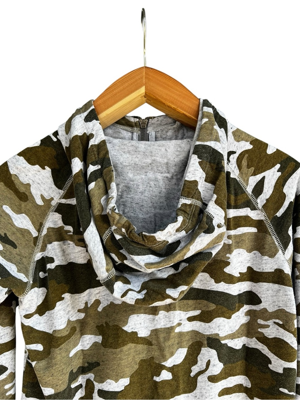 Nike Gym Vintage Camo Full Zip Hoodie Jacket Womens Small Green Black Y2K - Picture 7 of 13